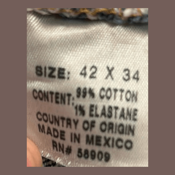 Cremieux Relaxed Fit Jeans | Medium Wash Denim | Size 42x34 | Vintage - Picture 4 of 5